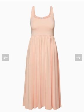 Aritzia Wilfred Market Midi Dress - M - coral blush